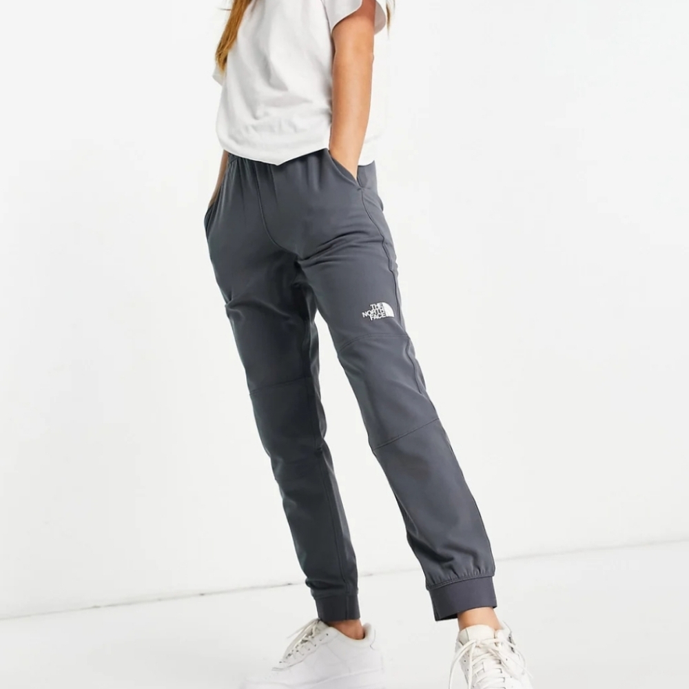 The north face tekware fleece sweatpants in grey